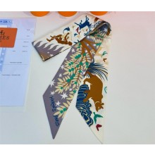 Hermes Twilly Silk Scarf 5x86cm 250304 15 2025