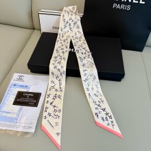 CHANEL Silk Twill Slim Bandeau 6x120cm 250306 05 2025