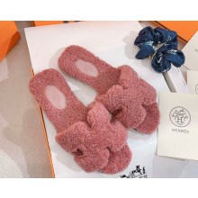 Hermes Oran Sandal  Woolskin pink 2024