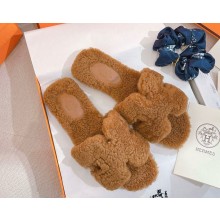Hermes Oran Sandal  Woolskin beige 2024