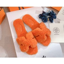 Hermes Oran Sandal  Woolskin orange 2024