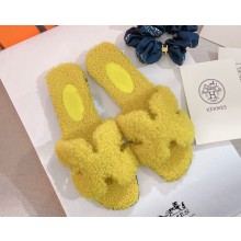 Hermes Oran Sandal  Woolskin yellow 2024