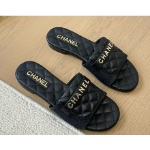 Chanel  denim mules black 1218-2025