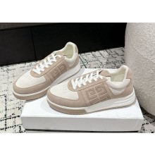 Givenchy men's G4 sneakers in suede leather beige 2024