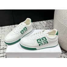 Givenchy men's G4 Logo calfskin Sneaker White/Green 2024