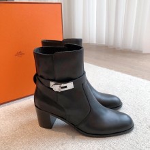 Hermes Frenchie 50 ankle boot in calfskin black 2023