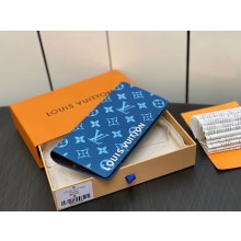 louis vuitton Zippy Vertical Wallet M82799 blue 2023