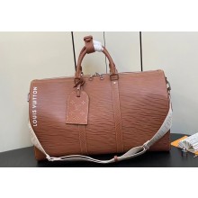 Louis Vuitton Epi XL grained leather Keepall Bandoulière 50 Bag M23721 Brown 2023