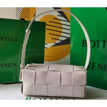 Bottega Veneta Intreccio leather Small Brick Cassette shoulder bag 729166 White