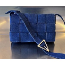 Bottega Veneta denim Intreccio Cassette cross-body bag 744020
