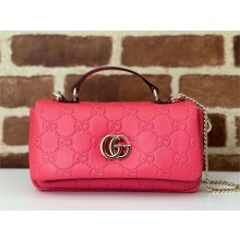GUCCI GG Milano mini top handle bag 806017 PINK 2024