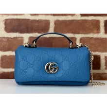 GUCCI GG Milano mini top handle bag 806017 BLUE 2024