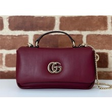 GUCCI GG Milano mini top handle bag 806017 BURGUNDY 02 2024