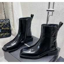 Alexander wang patent leather  Zipper ankle Boots black 1118-2024