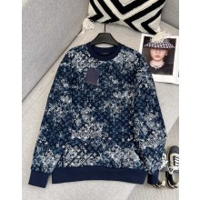 Louis Vuitton Tapestry Monogram Sweatshirt 1A8H2X blue 2024