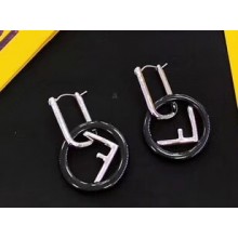 Fendi F Is Fendi Earrings Small Size Black