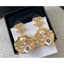 CHANEL CLIP-ON PENDANT EARRINGS ABF071-B19292 2025