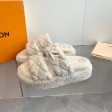 LV Sunset Platform Comfort Mule creamy 2024