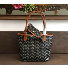 Goyard Anjou Mini Bag Black and Tan 1105-2024