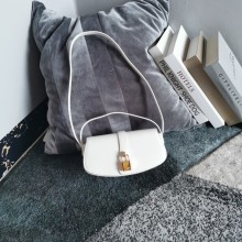 Celine Clutch On Strap In Smooth Calfskin white 2021