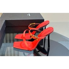 Saint Laurent OUD mules in satin red 2024