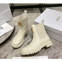 Dior Miss Dior Heel 2.5cm Ankle Boots in white Calfskin 2024