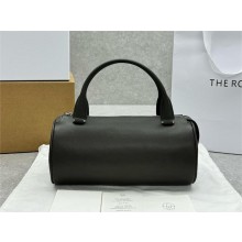 THE ROW EDITH TOTE BAG IN GRAINED LEATHER BLACK 2025
