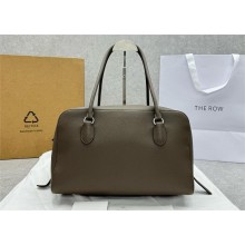 THE ROW EW bowling Bag in grained Leather elephant gray 2025