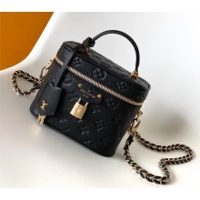 Louis Vuitton Vanity PM handbag in puffy lambskin M25143 BLACK 2024