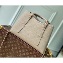 Louis Vuitton Babylone Tote PM bag in Monogram Empreinte Leather M11463 GRAY 2024