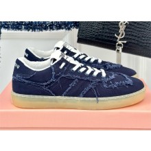 Miu Miu Denim sneakers 5E325E navy blue 2024