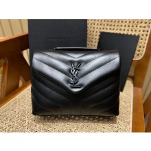 SAINT LAURENT loulou small chain bag en cuir matelassé «y» 494699 so black(ORIGINAL QUALITY)