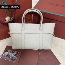 Loro Piana Ghiera SMALL Shopper Bag in grained leather off white 2025