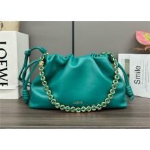 loewe medium flamenco purse in mellow nappa lambskin 012403 emerald green 2024
