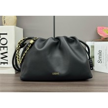 loewe medium flamenco purse in mellow nappa lambskin 012403 black 2024