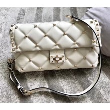 Valentino Candystud Cross-body Bag White 2018