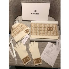 chanel cashmere scarf,hat and gloves 02 2024