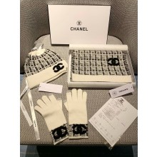 chanel cashmere scarf,hat and gloves 03 2024