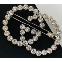 Gucci Crystal Interlocking G Hair Slide 578873