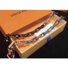 Louis Vuitton Monogram Colors Chain Necklace M68241