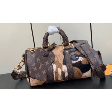 Louis Vuitton Monogram Canvas Keepall Bandoulière 25 Bag M46678 Brown 2023