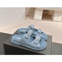 Chanel CC Logo Beach Mules Sandals Shearling 12 2024