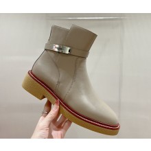 Hermes history ankle boot grey calfskin 1210-2024
