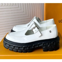 Louis Vuitton LV Record Mary Jane  Glazed calf leather white 1118-2024