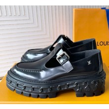 Louis Vuitton LV Record Mary Jane  Glazed calf leather 1ADAKX black 1118-2024