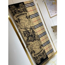 Burberry Wide Reversible EKD Cashmere Scarf 2025