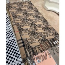 Burberry beige Reversible EKD Cashmere Scarf 2025