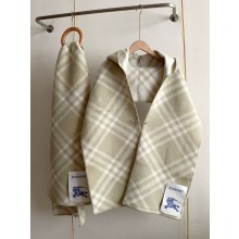 Burberry Check Wool Hooded Scarf 180x30cm 05 2025