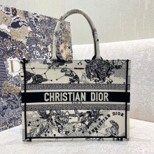 Dior Latte Multicolor Zodiac Embroidery small book tote
