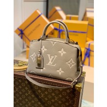 louis vuitton dove/cream Monogram Empreinte leather petit Palais M58914 2021